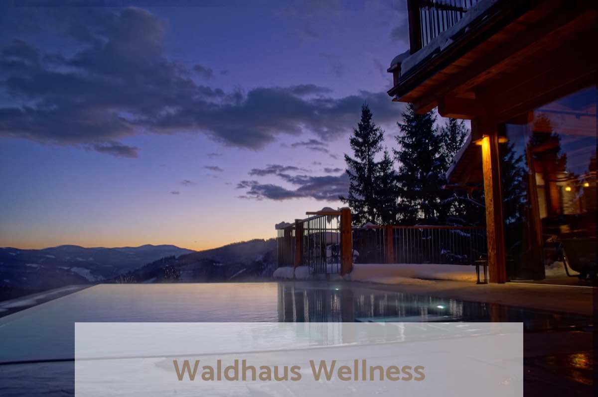 Wellness Luxus Chalet in Alleinlage - beheizter Infinity Pool - Sauna - freistehende Badewanne